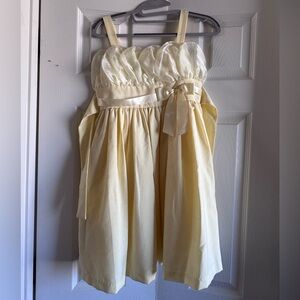 Bonnie Jean Pastel yellow, Formal Kids Dress, SZ 12, EUC.